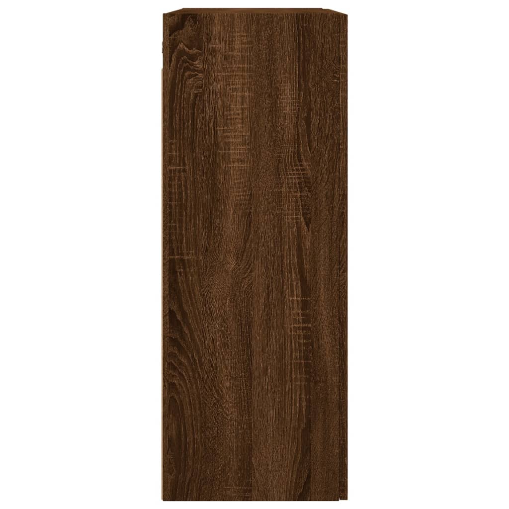 Veggskap Brun Eik 2 stk 69,5x34x90 cm