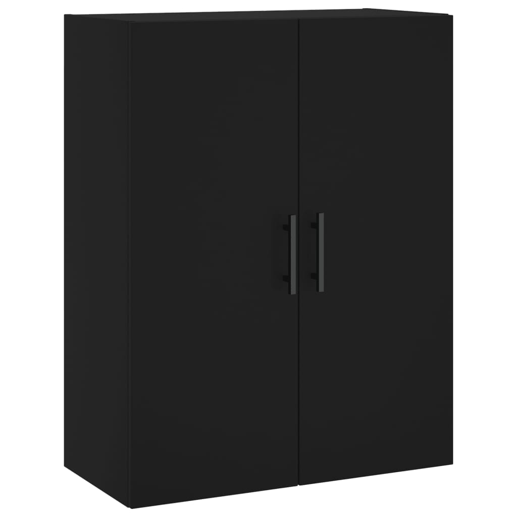 Veggskap Svart 2 stk 69,5x34x90 cm