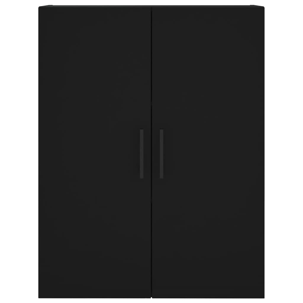 Veggskap Svart 2 stk 69,5x34x90 cm