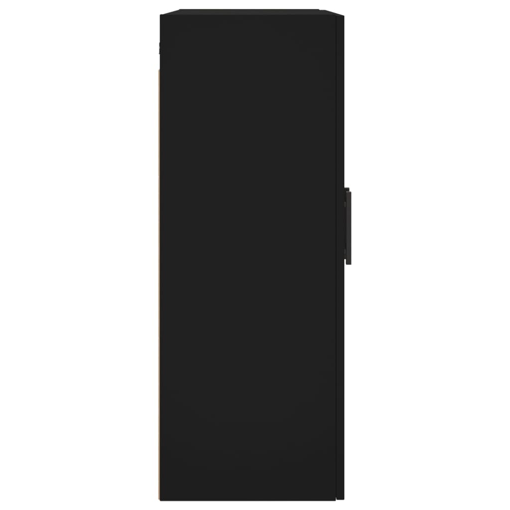 Veggskap Svart 2 stk 69,5x34x90 cm