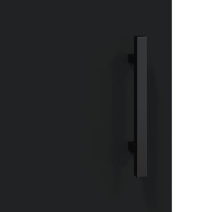 Veggskap Svart 2 stk 69,5x34x90 cm