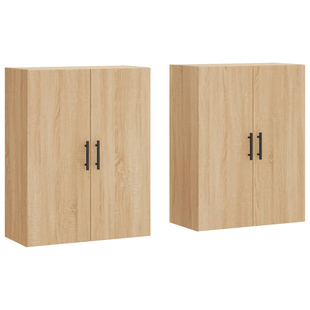 Veggskap Sonoma Eik 2 stk 69,5x34x90 cm