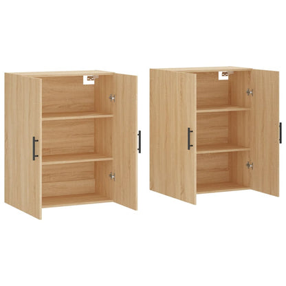 Veggskap Sonoma Eik 2 stk 69,5x34x90 cm
