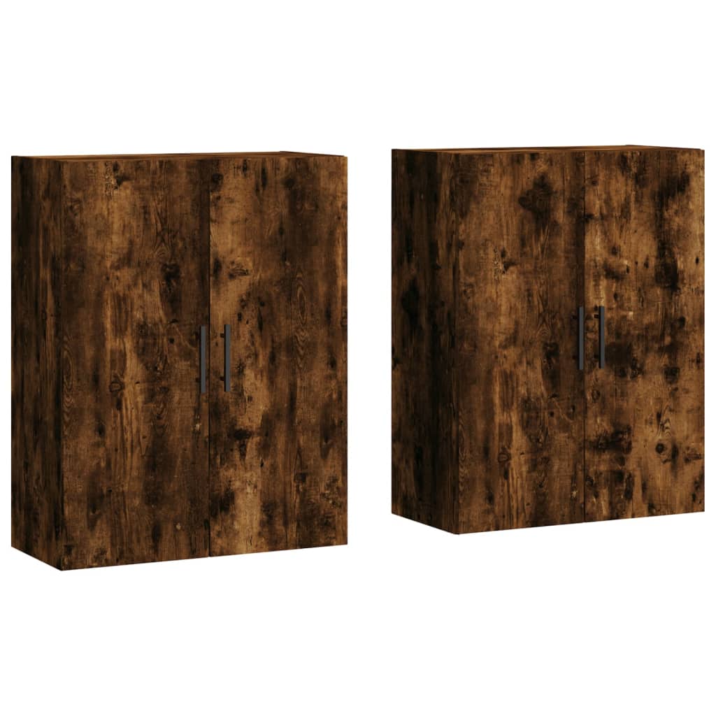 Veggskap Røkt Eik stk 69,5x34x90 cm