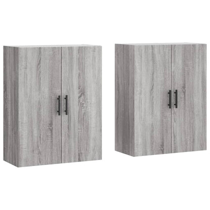 Veggskap Sonoma Grå 2 stk 69,5x34x90 cm