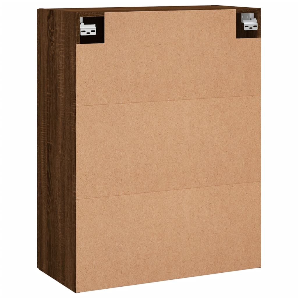 Veggskap Brun Eik 2 stk 69,5x34x90 cm