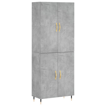 Skap Betonggrå 69,5x34x180 cm