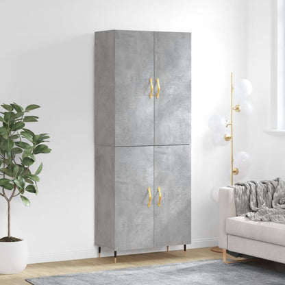 Skap Betonggrå 69,5x34x180 cm