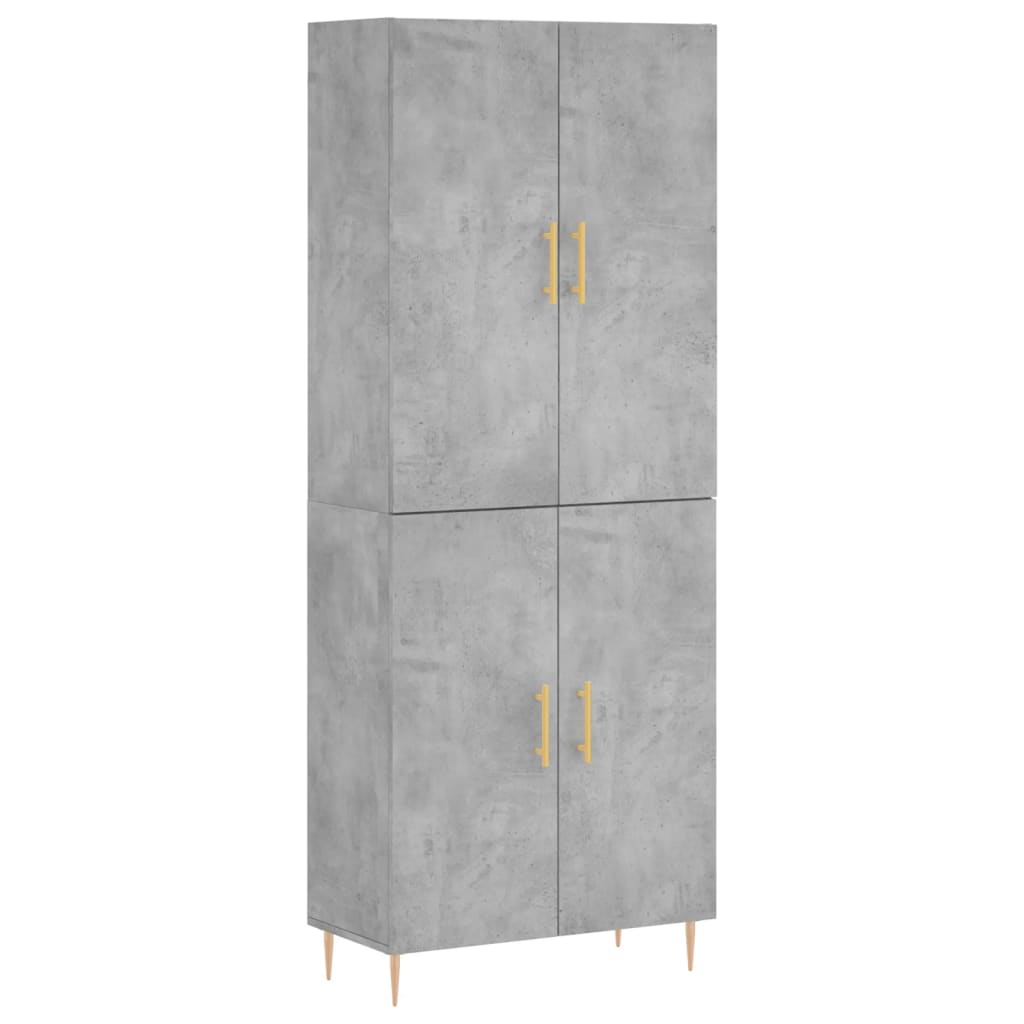Skap Betonggrå 69,5x34x180 cm