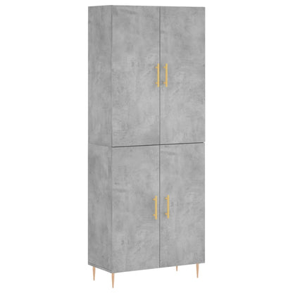 Skap Betonggrå 69,5x34x180 cm
