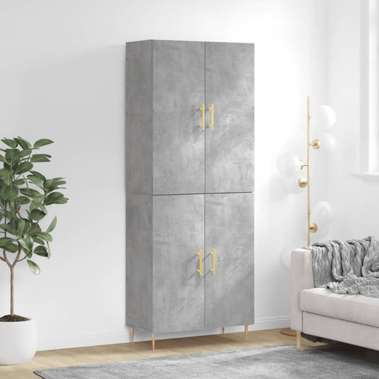 Skap Betonggrå 69,5x34x180 cm