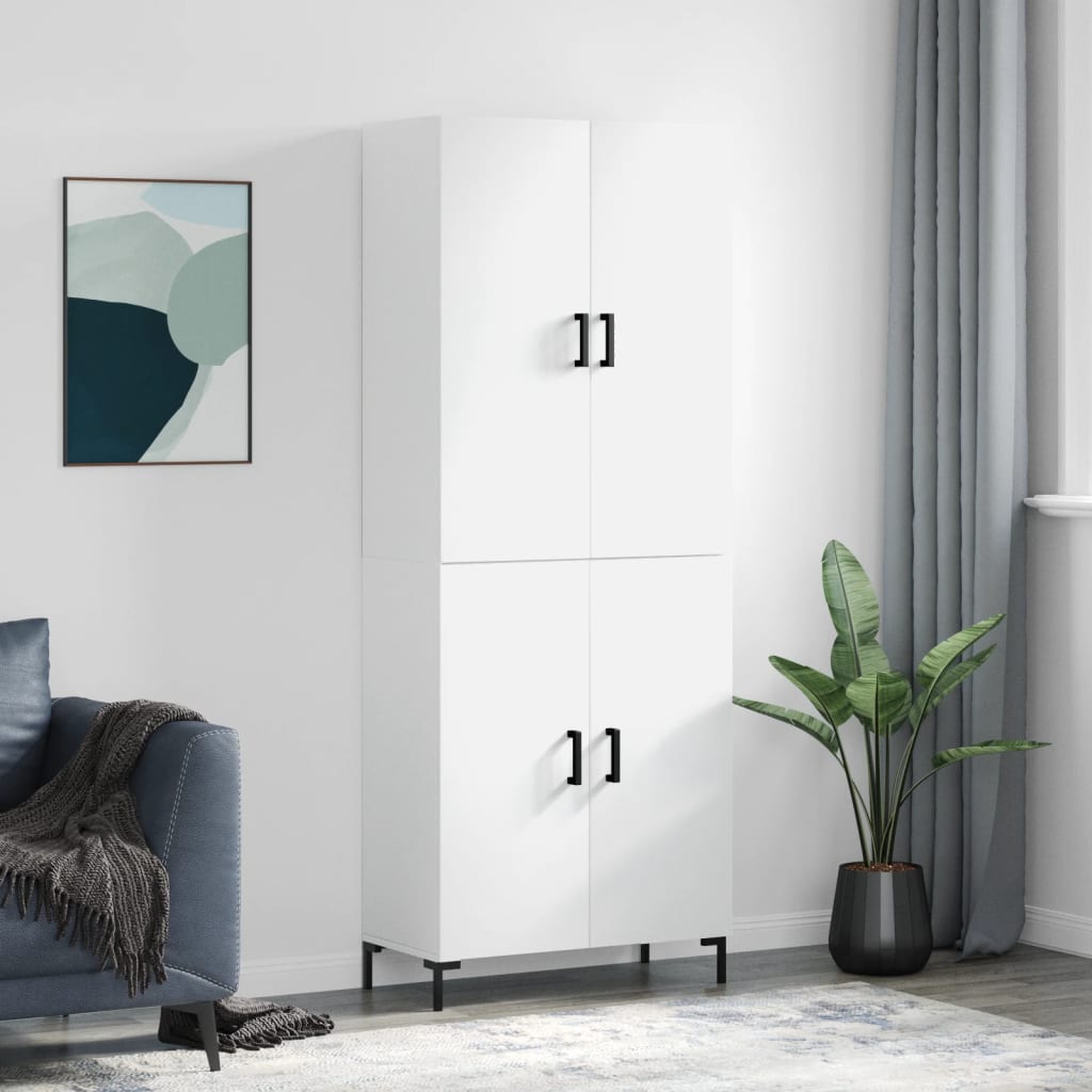 Skap Hvit 69,5x34x180 cm