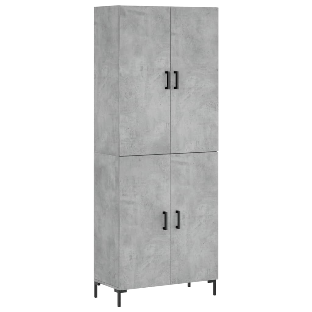 Skap Betonggrå 69,5x34x180 cm