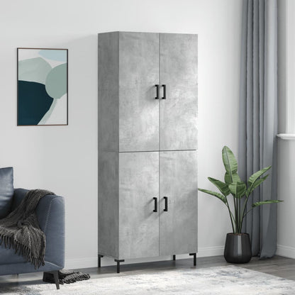Skap Betonggrå 69,5x34x180 cm