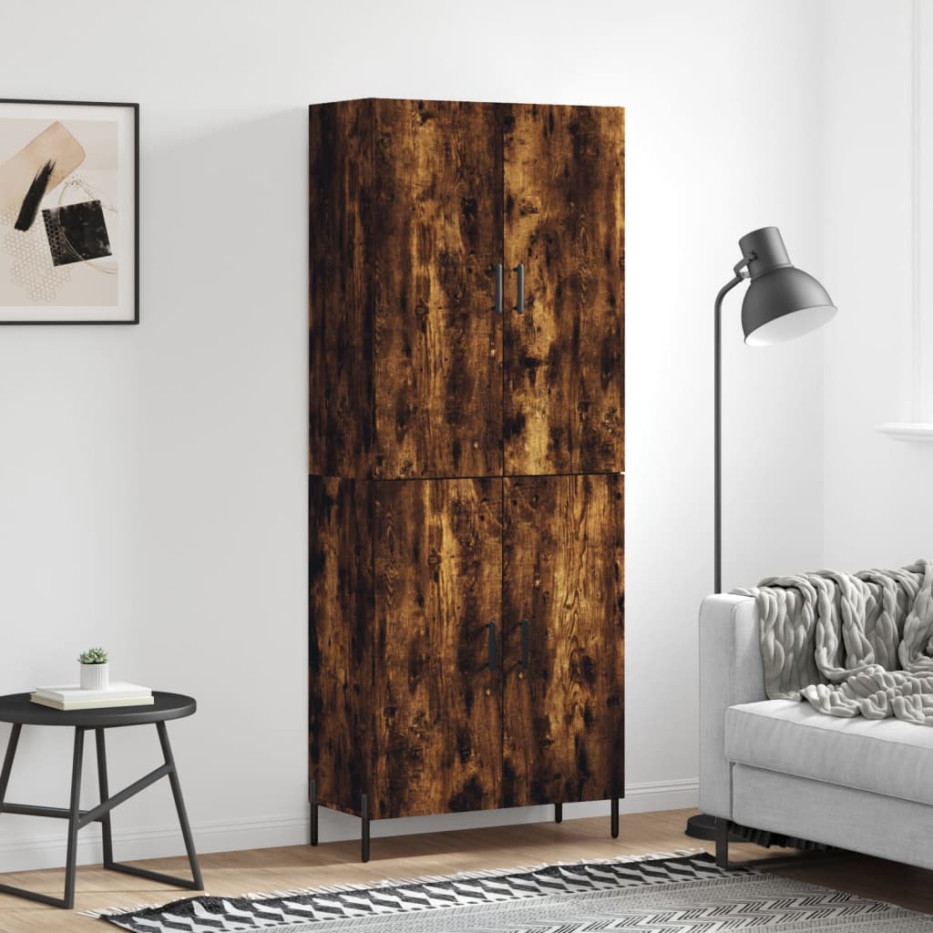 Skap Røkt Eik 69,5x34x180 cm