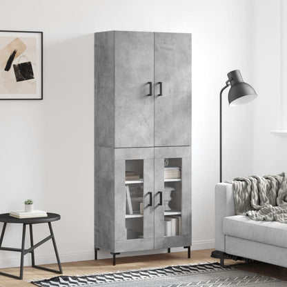 Skap Betonggrå 69,5x34x180 cm