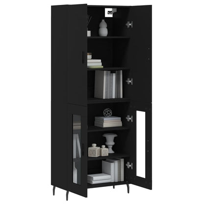 Skap Svart 69,5x34x180 cm