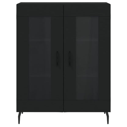 Skap Svart 69,5x34x180 cm