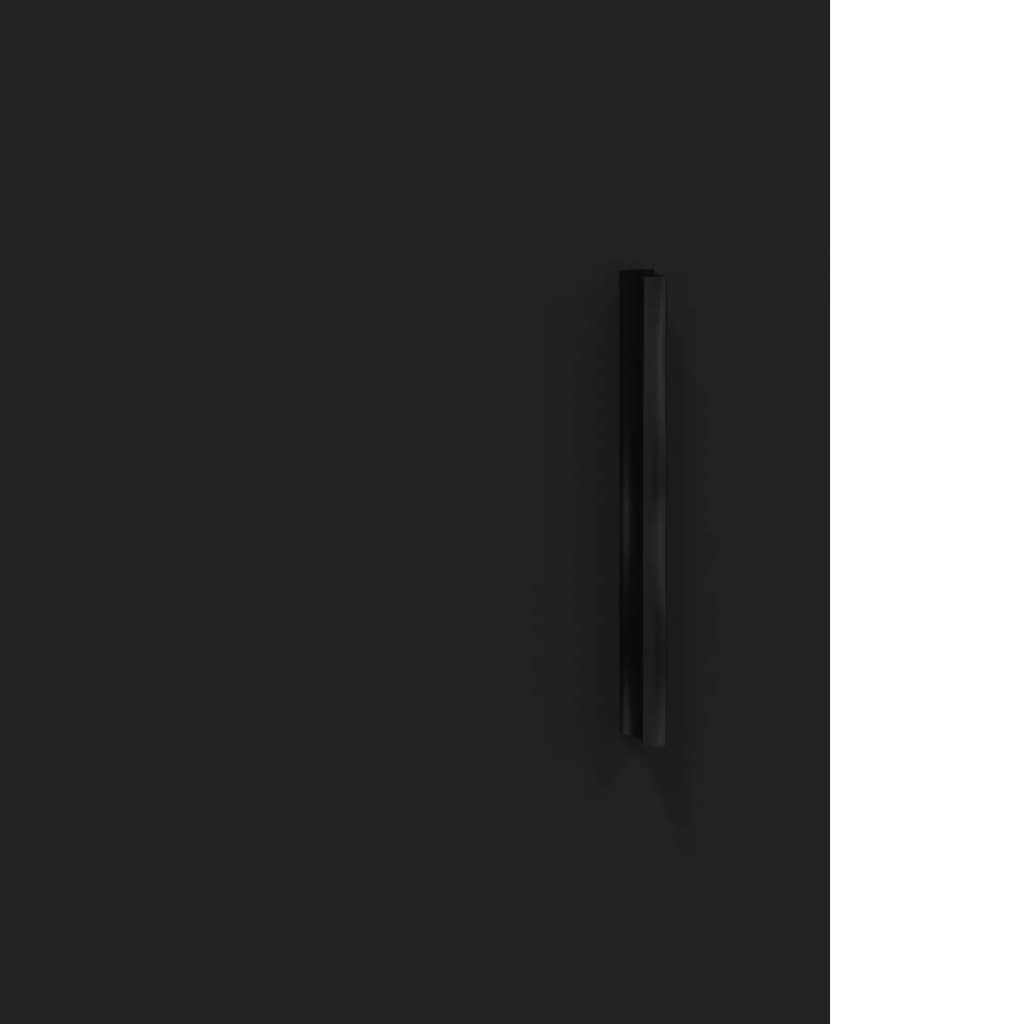 Skap Svart 69,5x34x180 cm