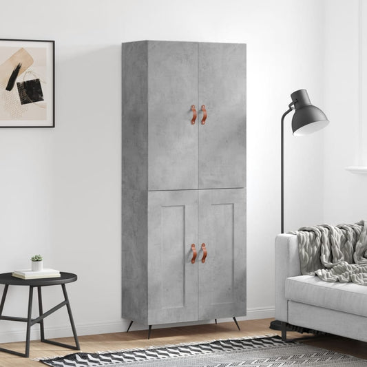 Skap Betonggrå 69,5x34x180 cm