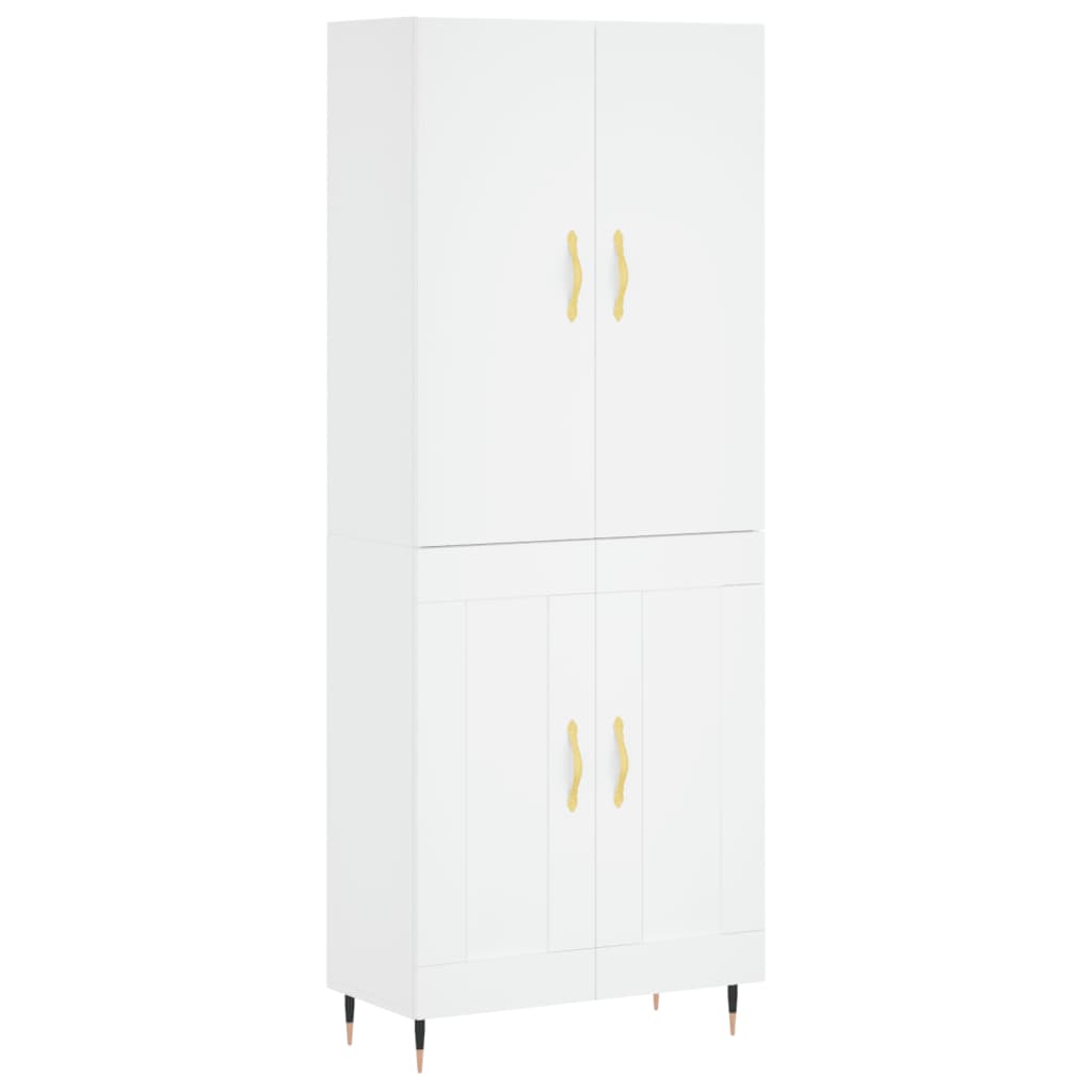 Skap Hvit 69,5x34x180 cm
