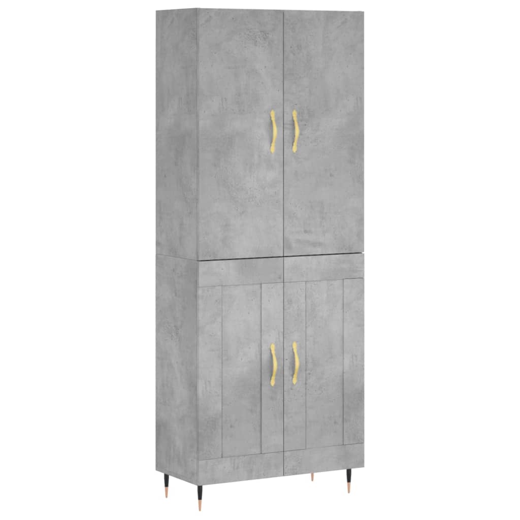 Skap Betonggrå 69,5x34x180 cm