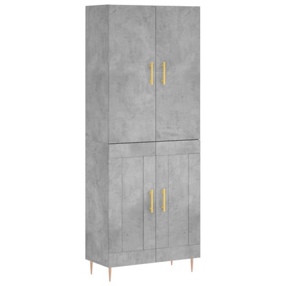 Skap Betonggrå 69,5x34x180 cm