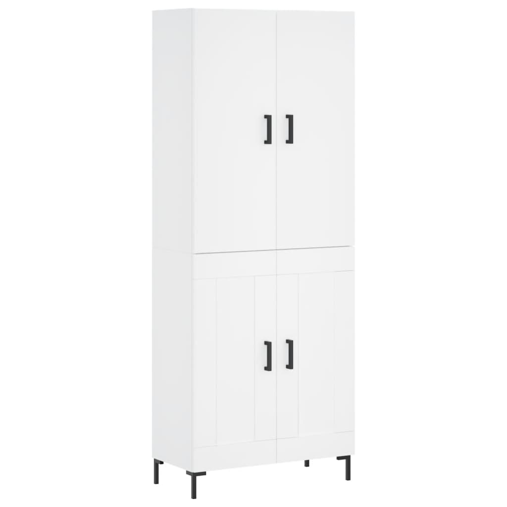 Skap Hvit 69,5x34x180 cm