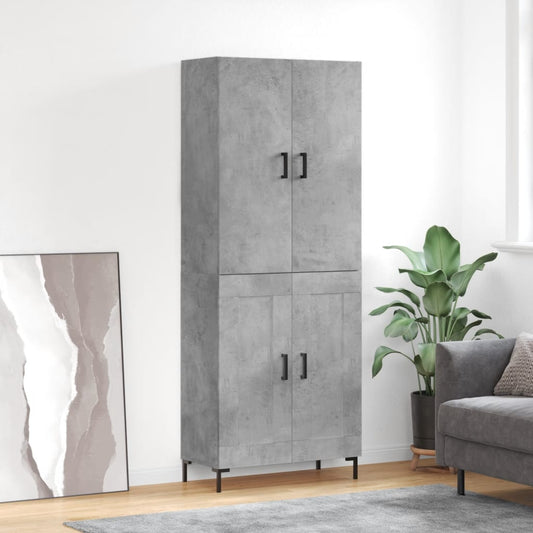 Skap Betonggrå 69,5x34x180 cm