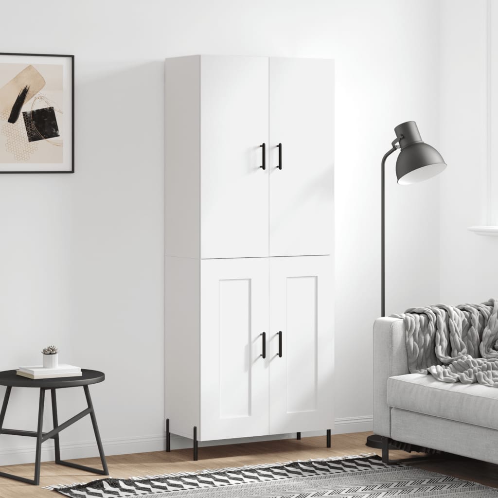 Skap Hvit 69,5x34x180 cm