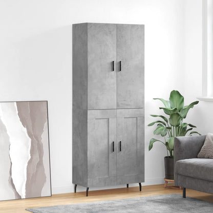 Skap Betonggrå 69,5x34x180 cm