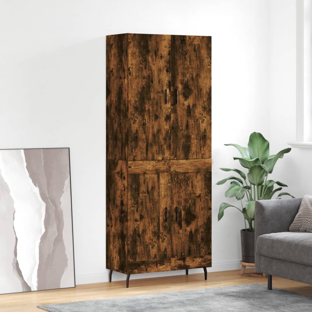Skap Røkt Eik 69,5x34x180 cm