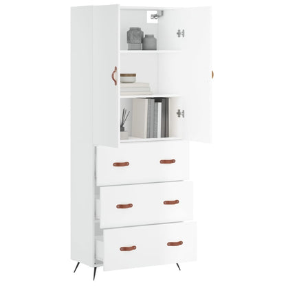 Skap Hvit 69,5x34x180 cm