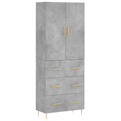 Skap Betonggrå 69,5x34x180 cm