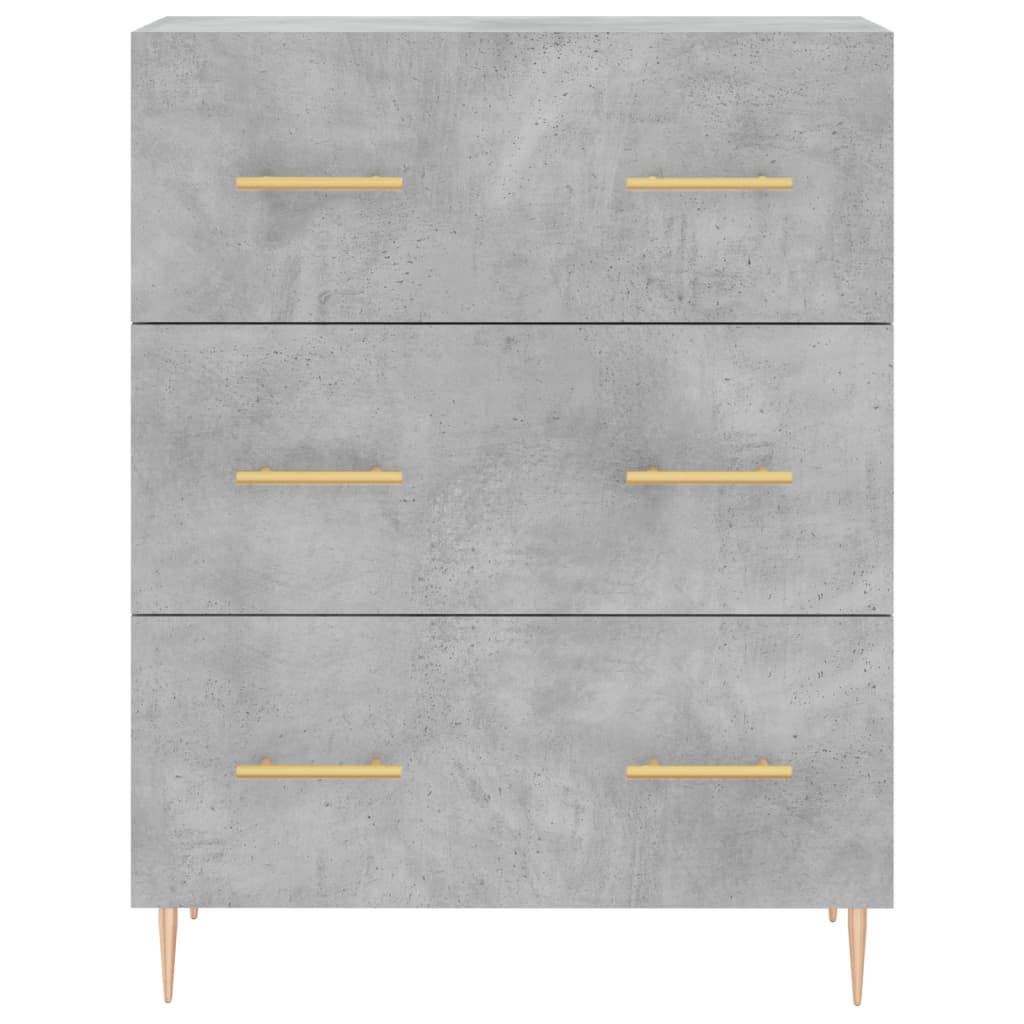 Skap Betonggrå 69,5x34x180 cm