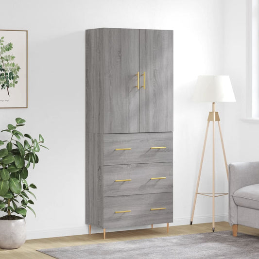 Skap Sonoma Grå 69,5x34x180 cm