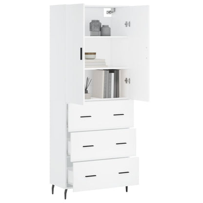Skap Hvit 69,5x34x180 cm