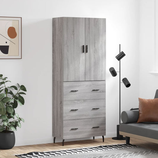 Skap Sonoma Grå 69,5x34x180 cm