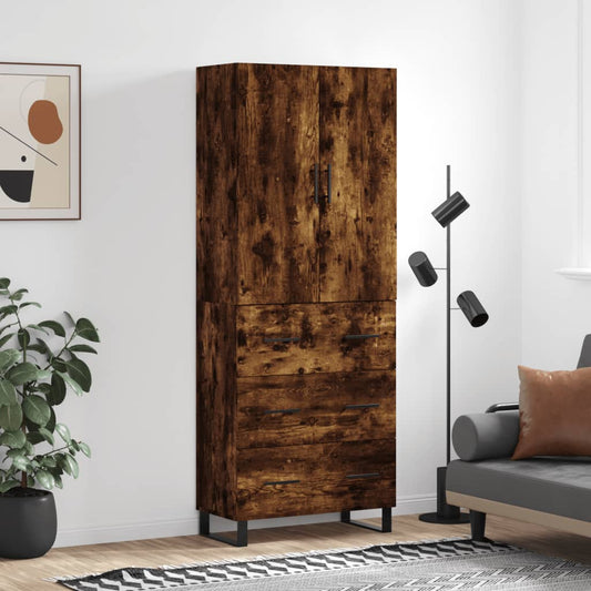 Skap Røkt Eik 69,5x34x180 cm