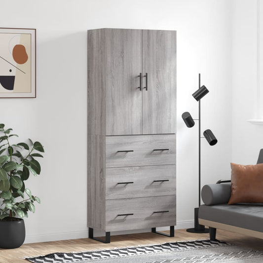 Skap Sonoma Grå 69,5x34x180 cm