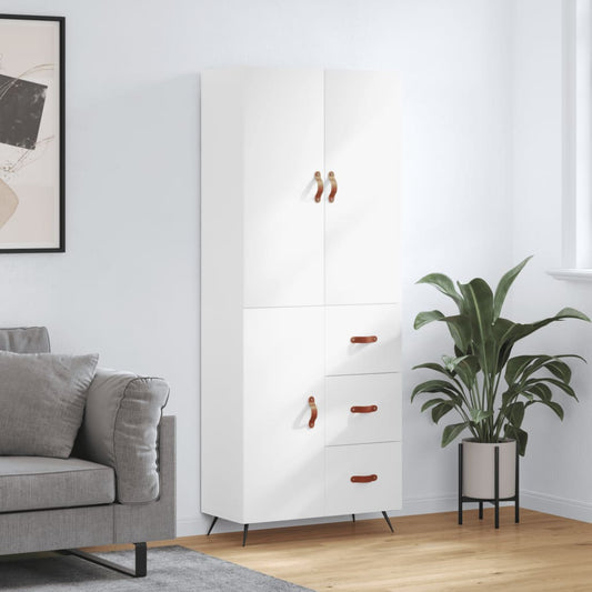 Skap Hvit 69,5x34x180 cm