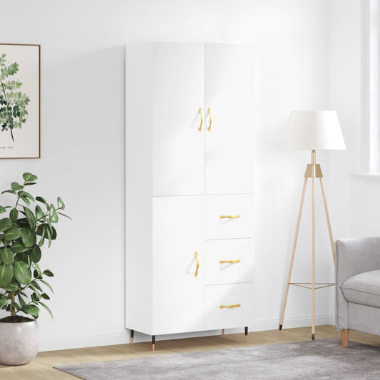 Skap Hvit 69,5x34x180 cm