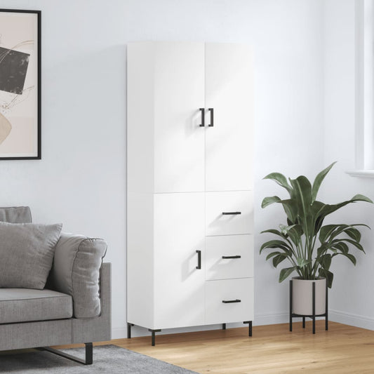 Skap Hvit 69,5x34x180 cm