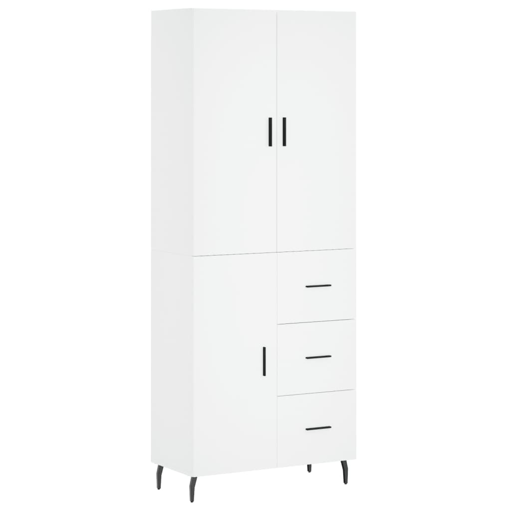 Skap Hvit 69,5x34x180 cm
