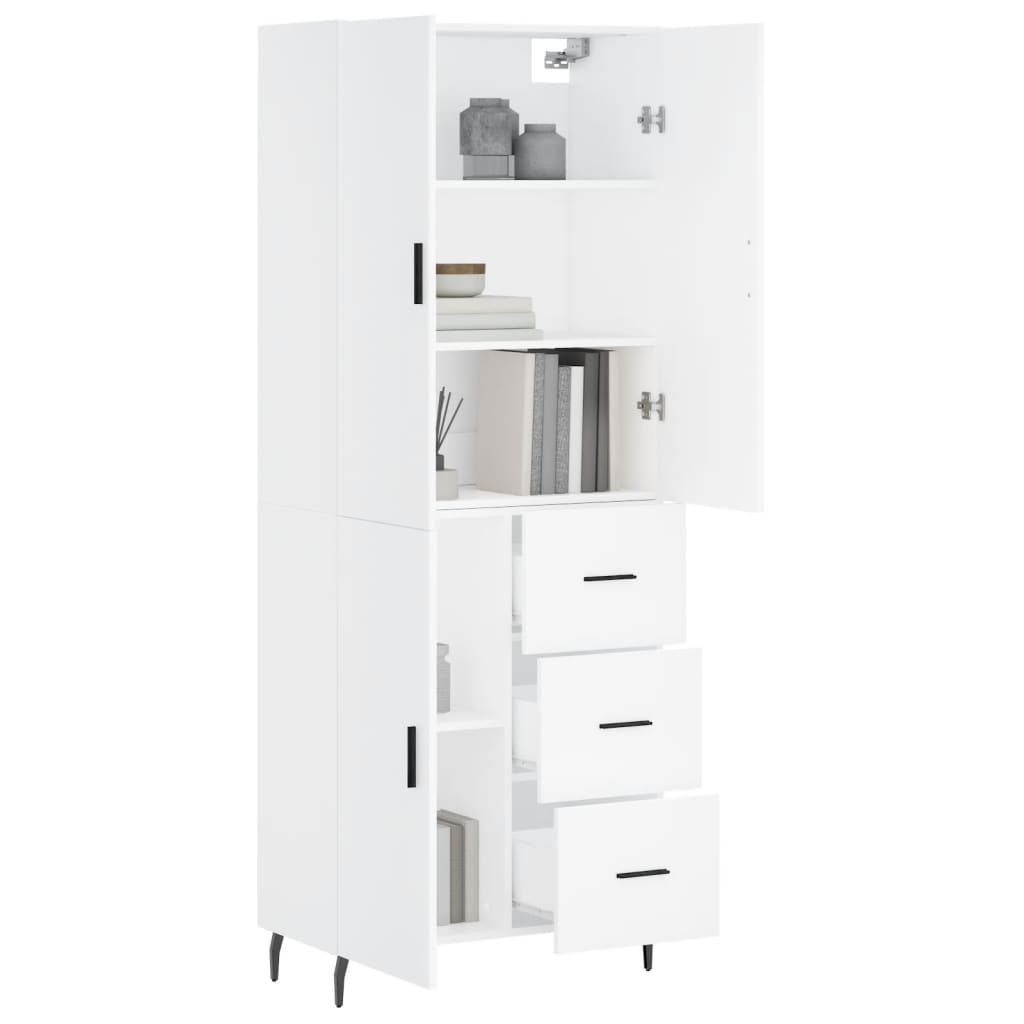 Skap Hvit 69,5x34x180 cm