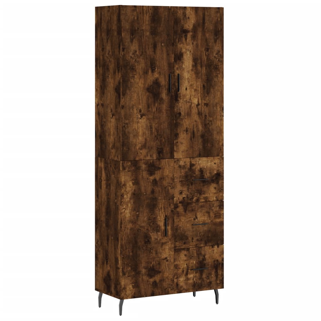 Skap Røkt Eik 69,5x34x180 cm