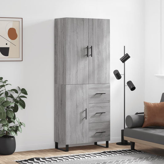 Skap Sonoma Grå 69,5x34x180 cm