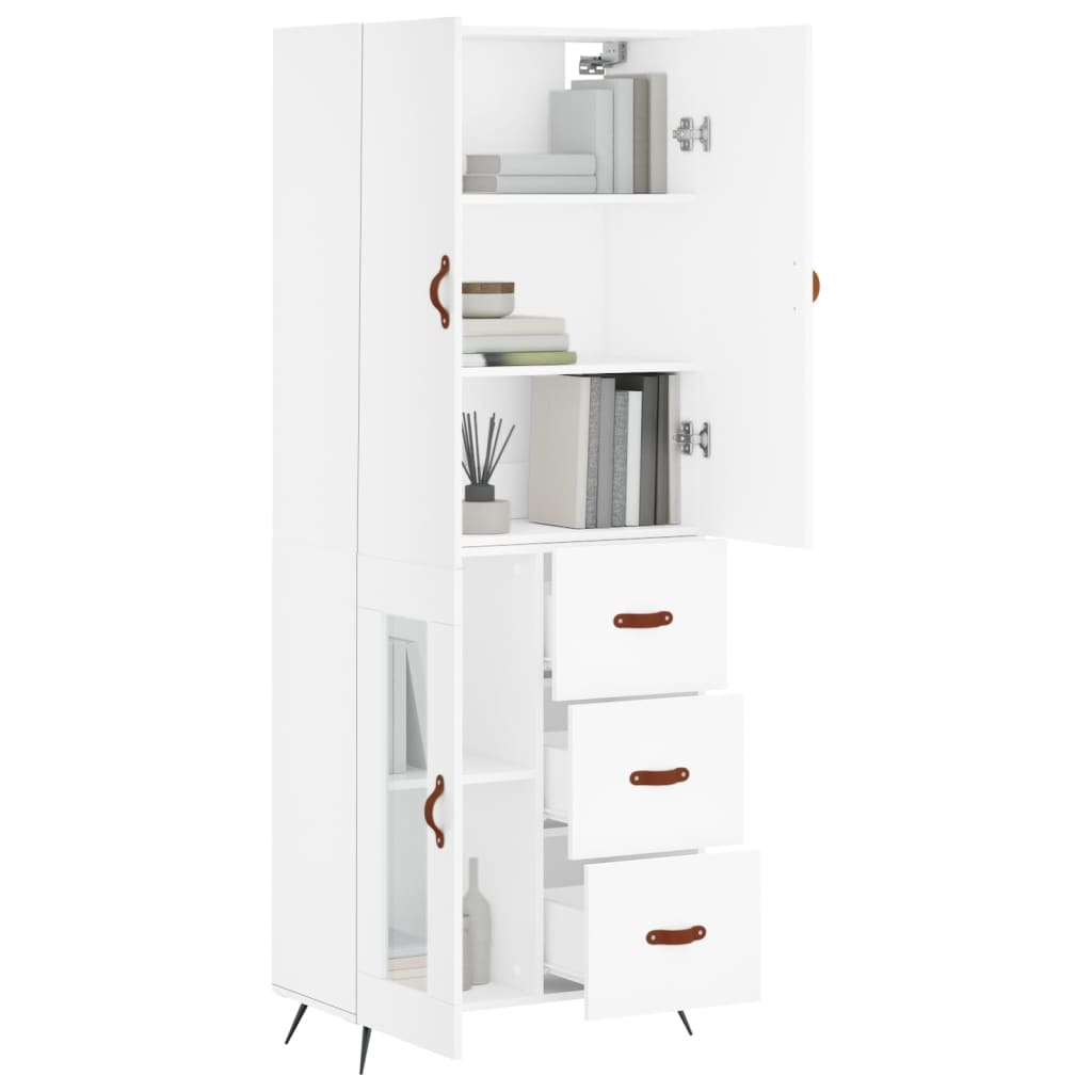 Skap Hvit 69,5x34x180 cm