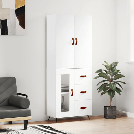 Skap Hvit 69,5x34x180 cm