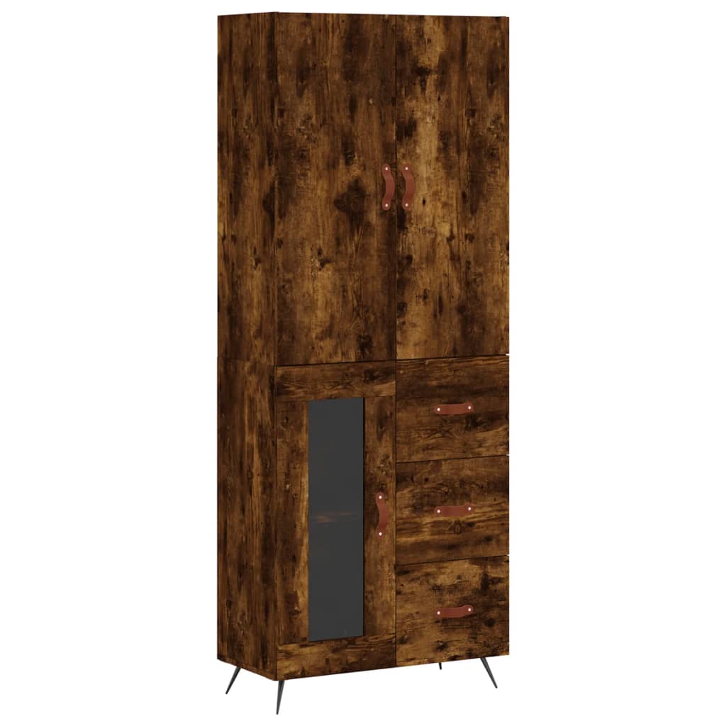 Skap Røkt Eik 69,5x34x180 cm